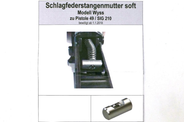 pièce de guidage du ressort de chien SIG P210 de WYSS WAFFEN pièce de guidage du ressort de chien SIG P210 de WYSS WAFFEN