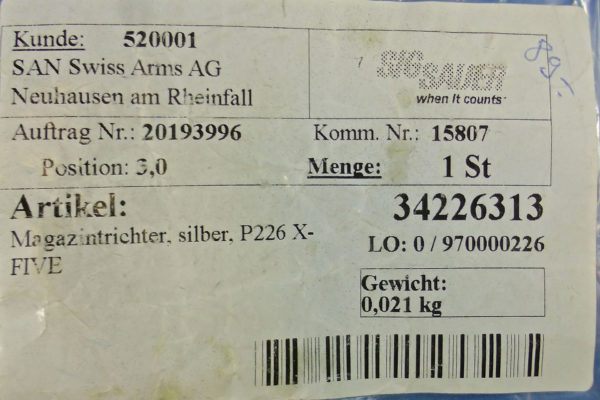 Puis de magasin SIG SAUER pour P226 X-FIVE