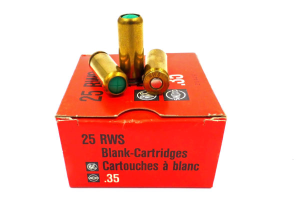 Cartouches à blanc RWS cal. .35 **LIQUIDATION** Cartouches à blanc RWS cal. .35 **LIQUIDATION**