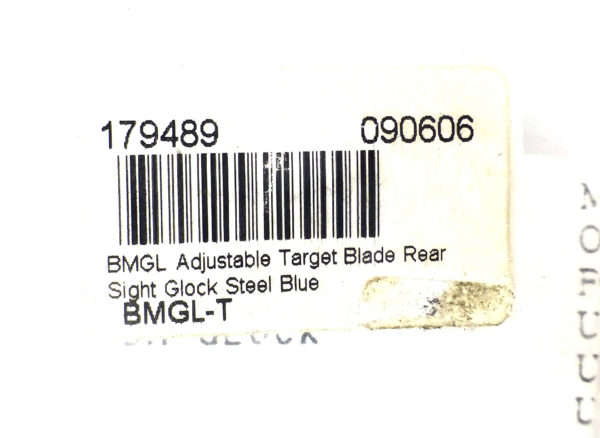 Visée BO-MAR BMGL pour Glock + guidon Fibre
