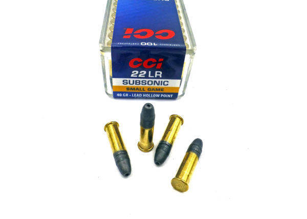 Cartouches CCI Subsonic HP 22LR, dès Frs. 17.-/100pc Cartouches CCI Subsonic HP 22LR, dès Frs. 17.-/100pc